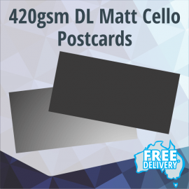 Postcards - 420gsm Matt Coated - DL 210x99mm